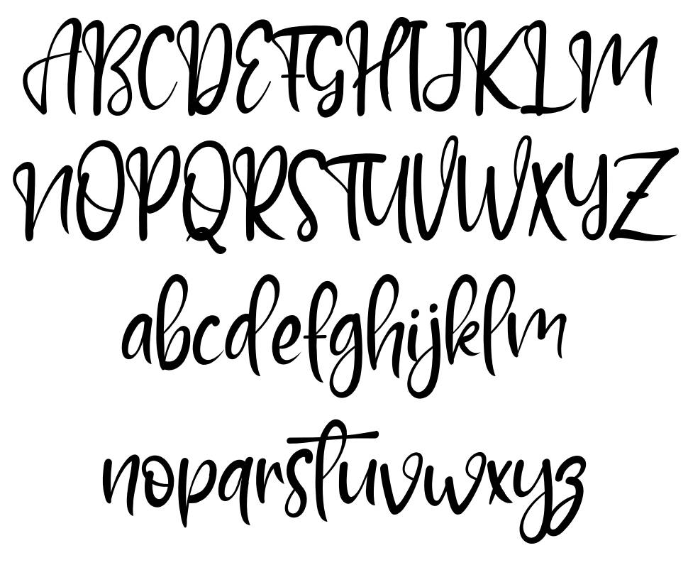 Barcelona Handwritin шрифт Спецификация
