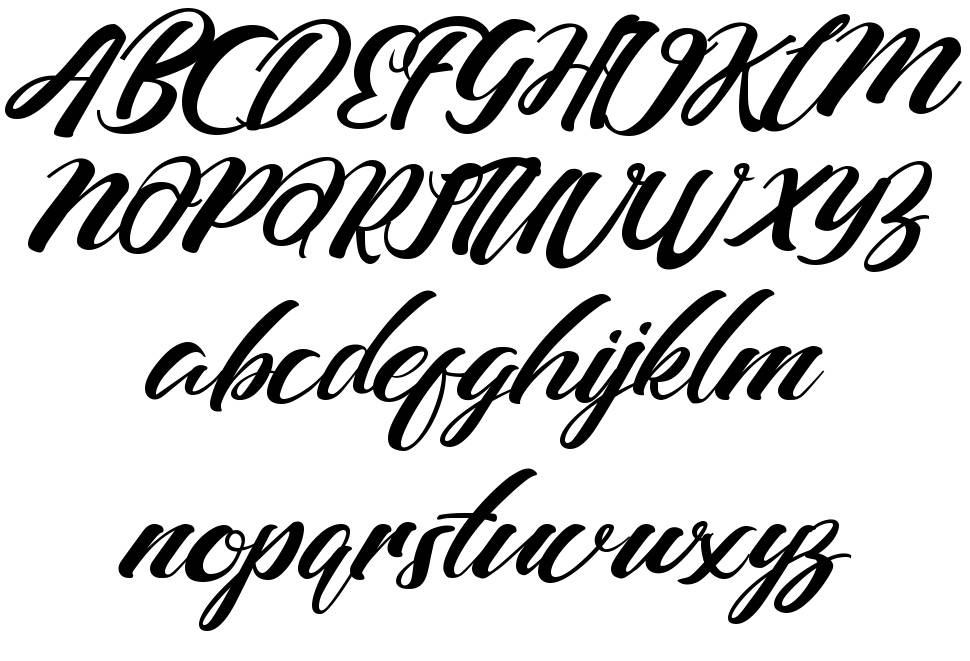 Barcely font Örnekler