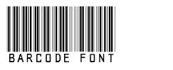 Barcode Font schriftart