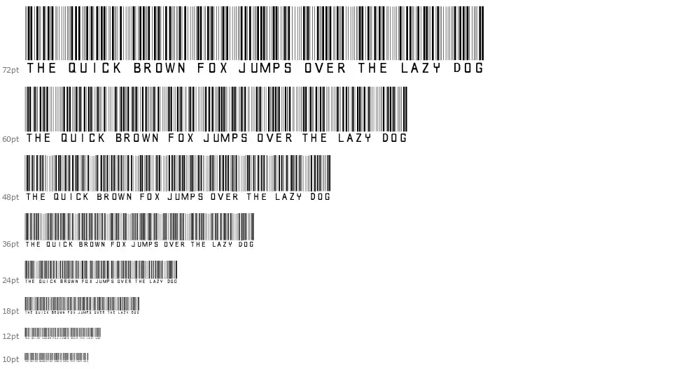 Barcode Font font by ankeart FontRiver