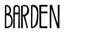 Barden 字形