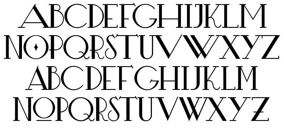 Bardo font specimens