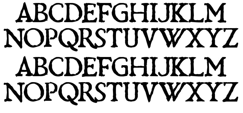 Bardolatry フォント 標本