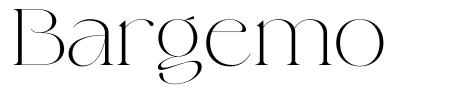 Bargemo 字形