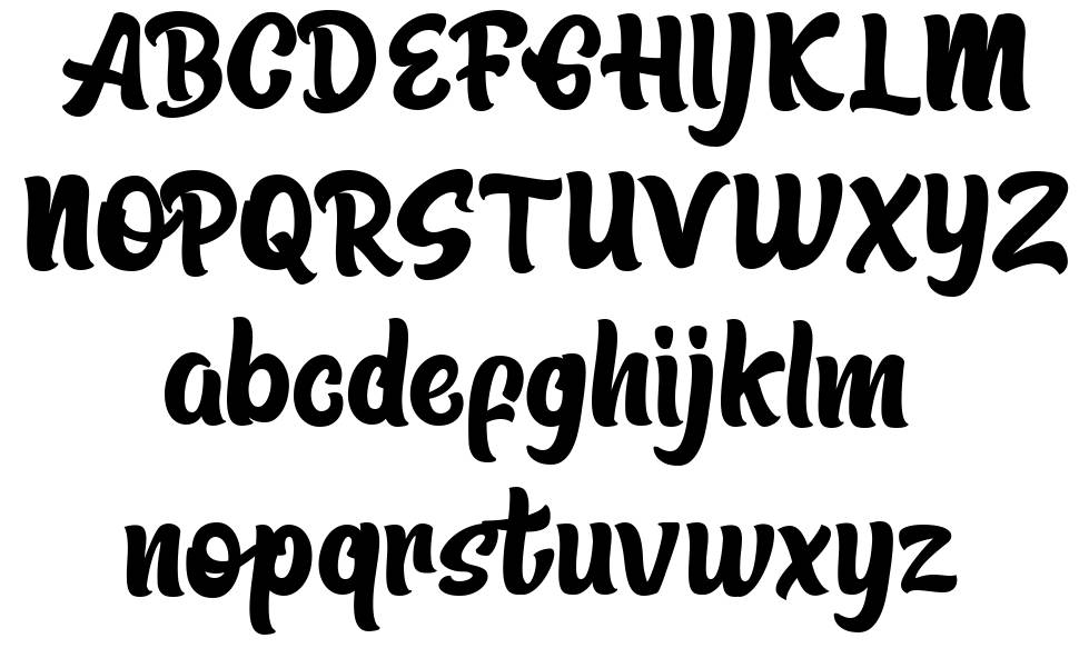 Barika font specimens
