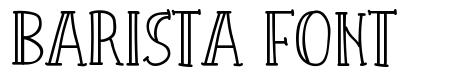 Barista Font font