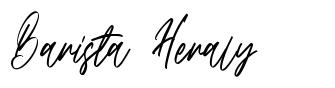 Barista Heraly font
