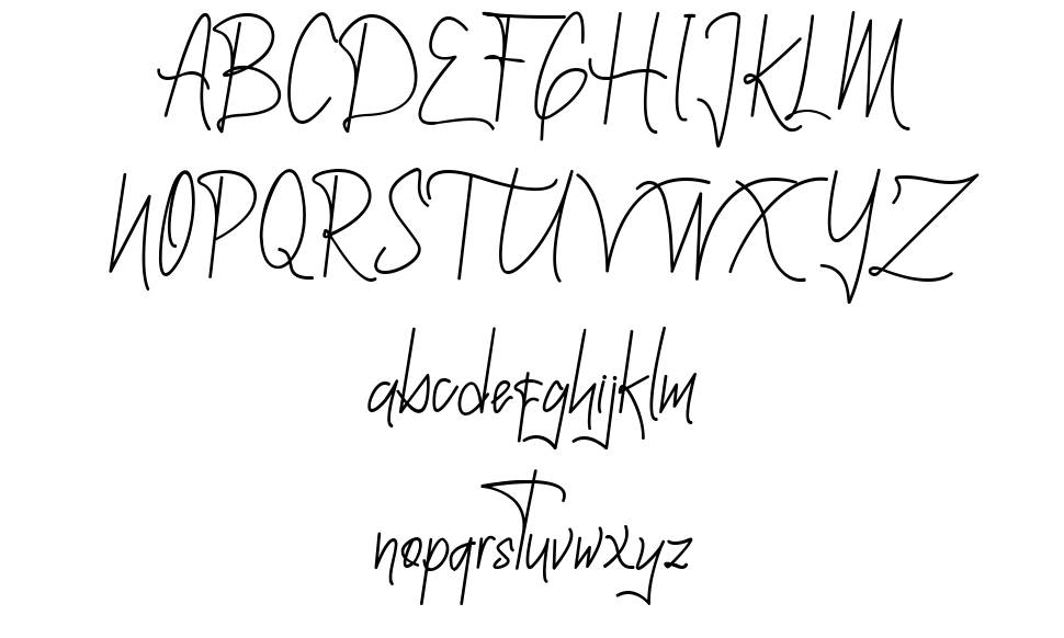 Barithom Signature 字形 标本