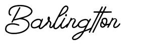 Barlingtton шрифт