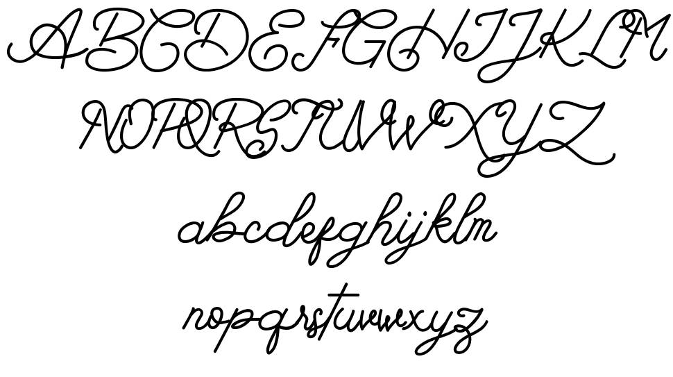 Barlingtton font Örnekler