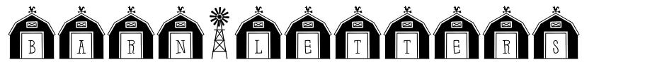 Barn-Letters 字形