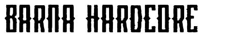Barna Hardcore шрифт