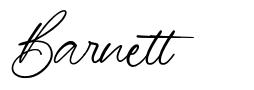 Barnett font