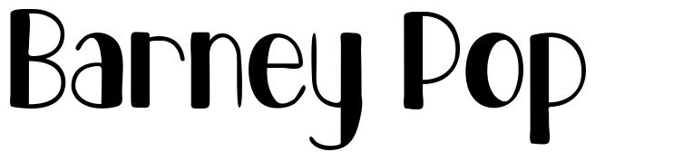 Barney Pop font