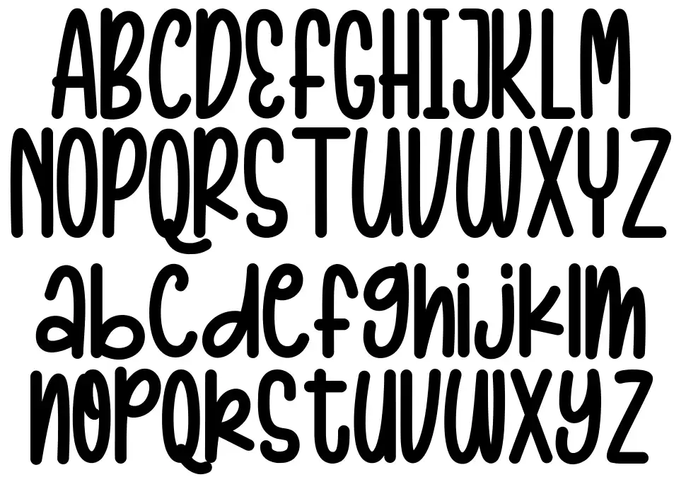 Barnie Kids font specimens