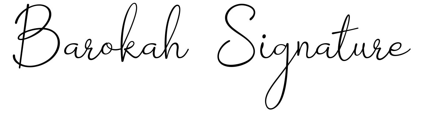Barokah Signature font
