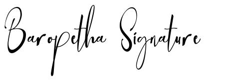 Baropetha Signature шрифт