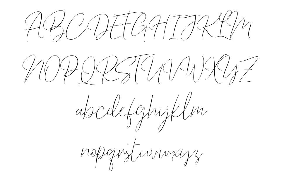 Barosaki Script font specimens