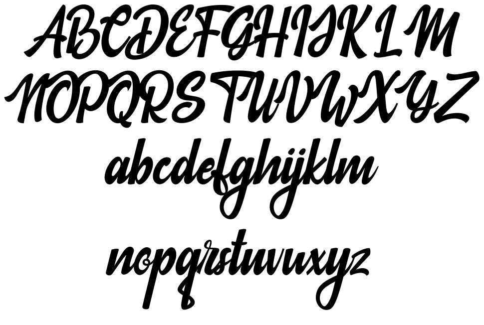 Barrbar font specimens