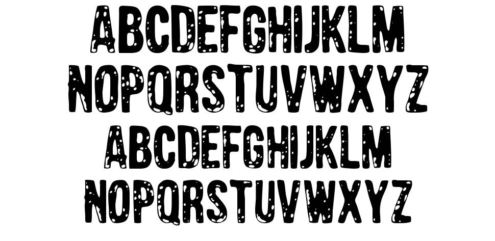 Barrio Chino font specimens