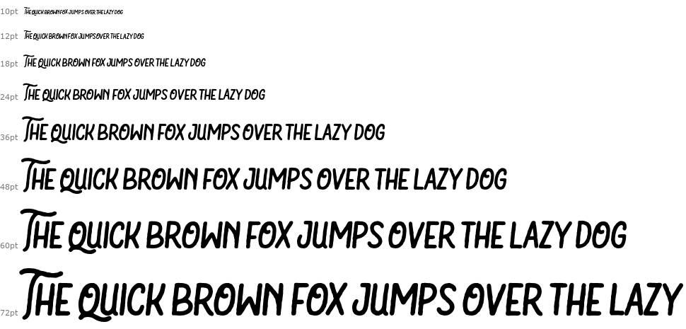 Bartond Typeface шрифт Водопад