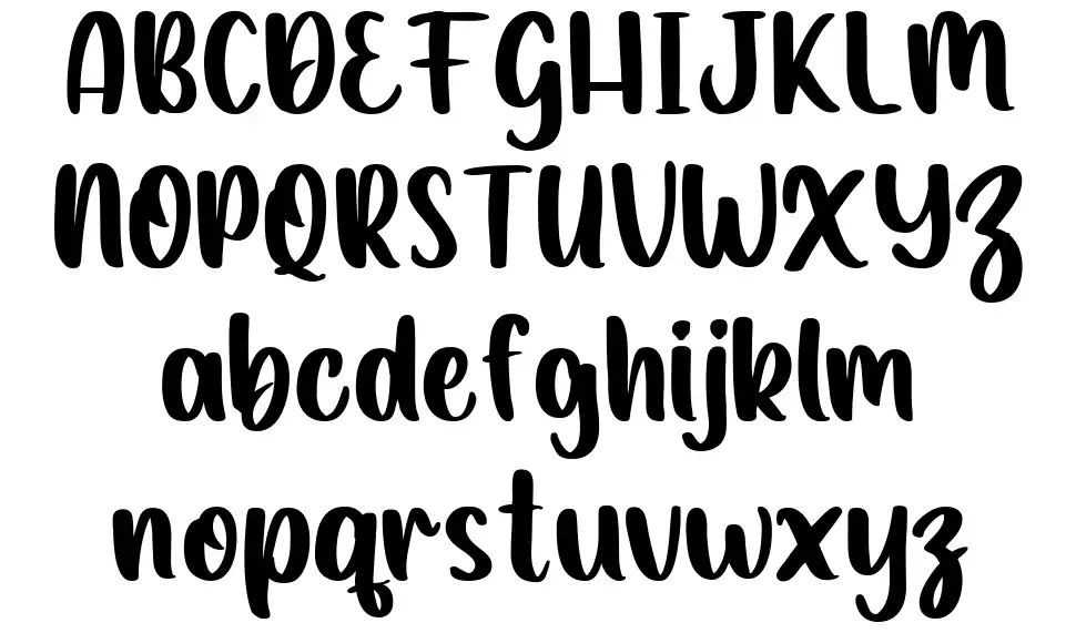 Barudaks font specimens