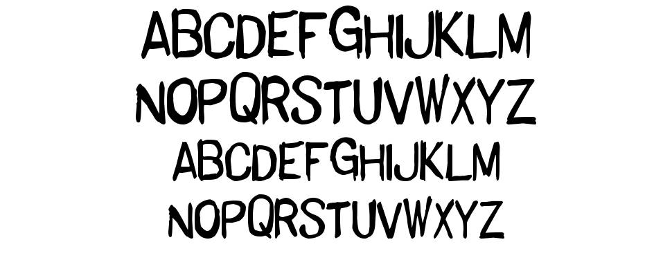 Basic Hand font specimens