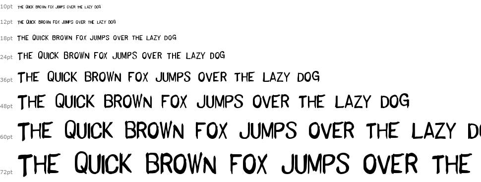 Basic Hand font Waterfall