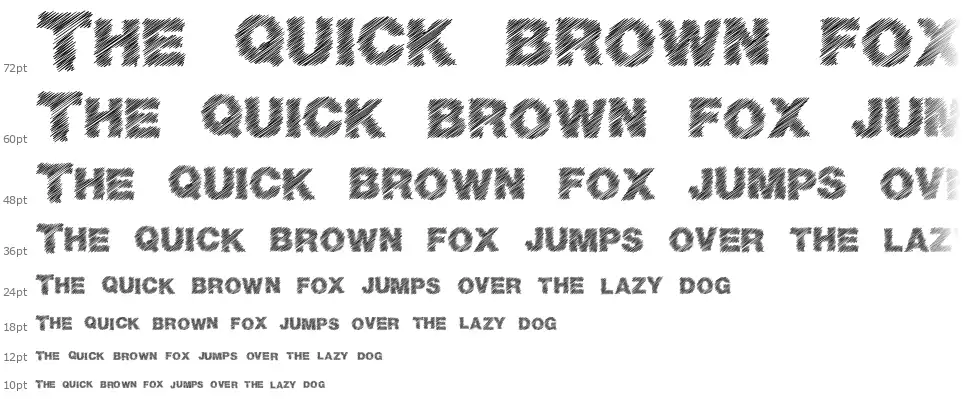 Basic Scratchfont waterfall