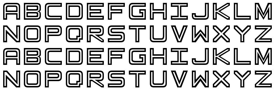 Basic Square 7 font specimens