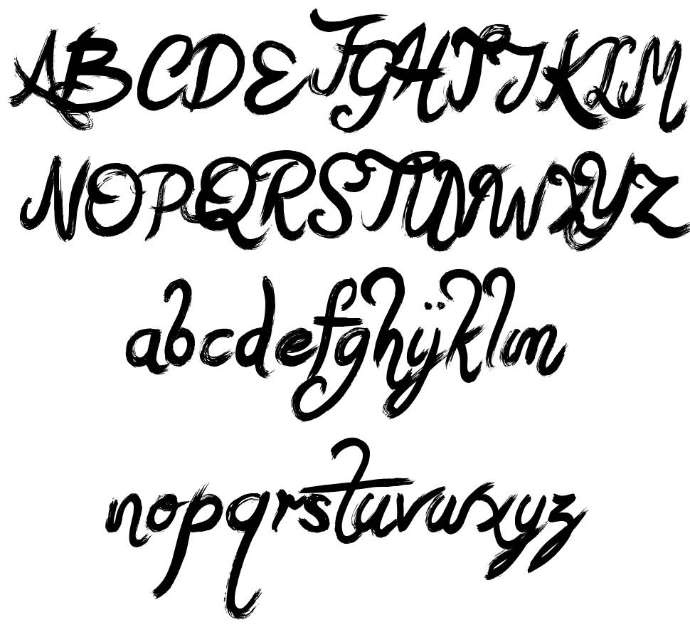 Basquiat písmo Exempláře