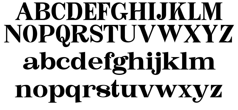 Bastine font specimens