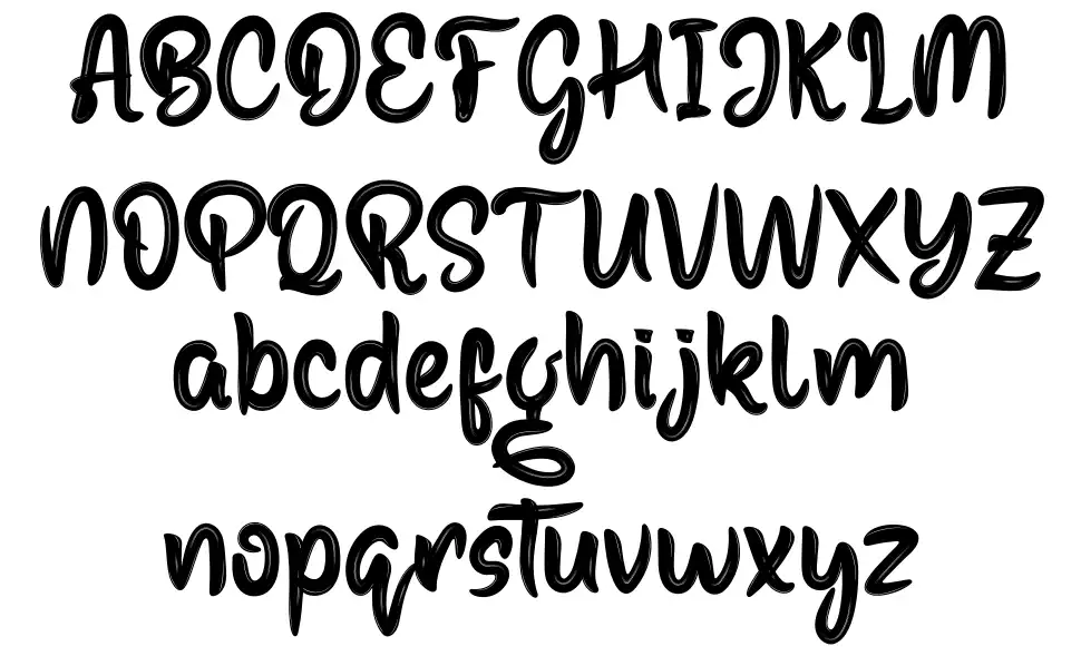 Basting font by abahe FontRiver