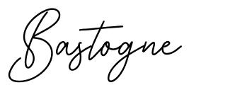 Bastogne 字形