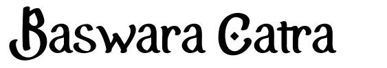 Baswara Catra フォント