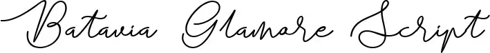 Batavia Glamore Script písmo