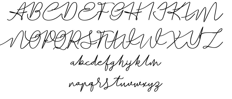 Batavia Glamore Script font