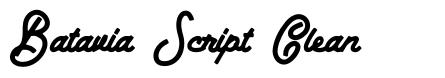 Batavia Script Clean шрифт