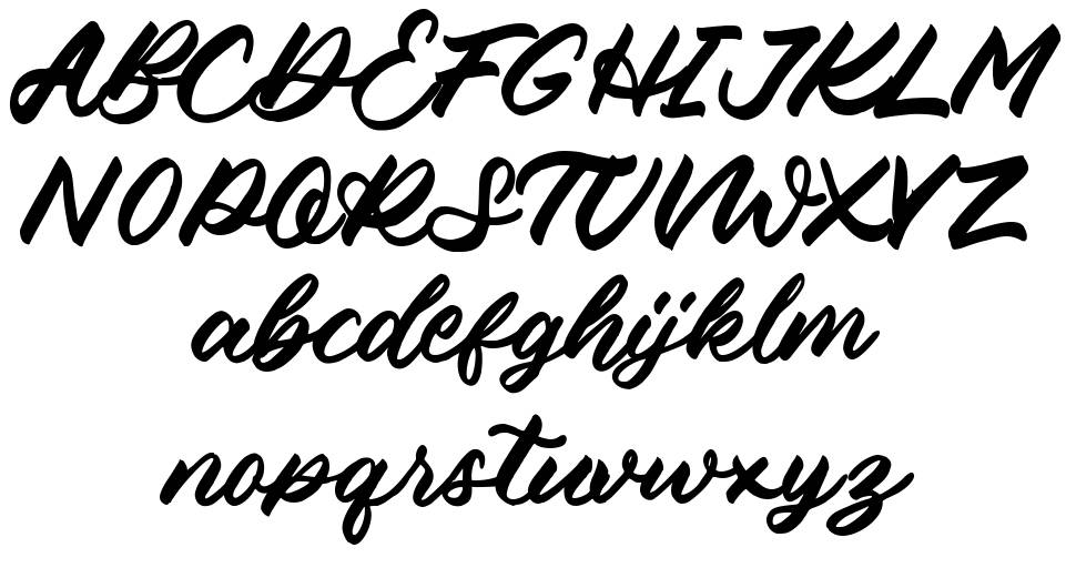 Bathiora font Örnekler