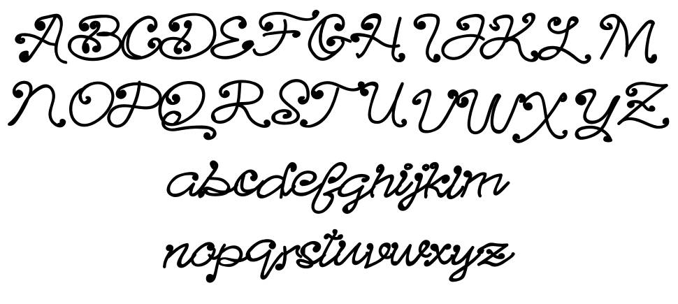 Batik font Örnekler