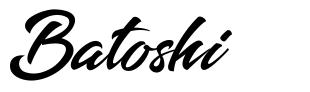 Batoshi 字形