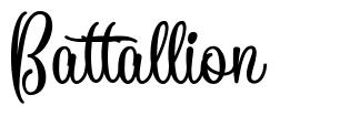 Battallion font