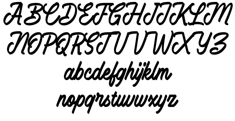 Battams font Örnekler