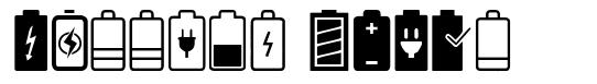 Battery Icons písmo