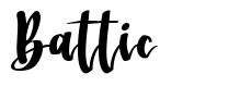 Battic font