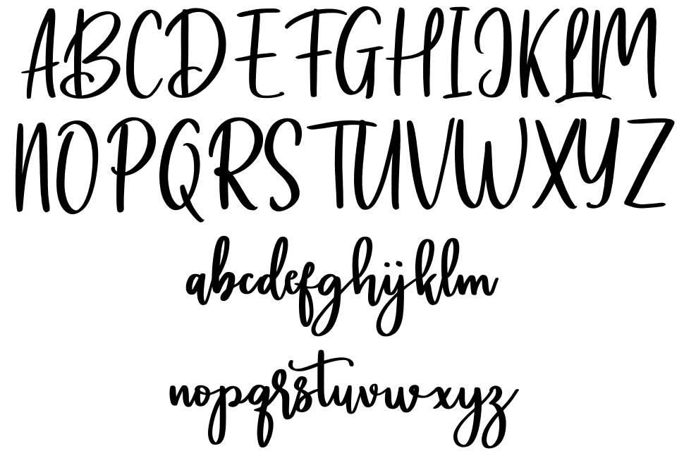 Battikaja font Örnekler