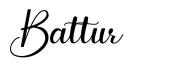 Battur шрифт