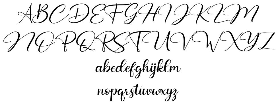 Battur - Modern Signature Font fonte Espécimes
