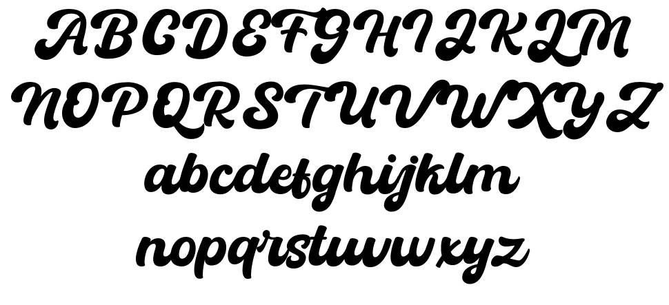 Batuphat Script font Örnekler