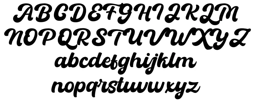 Batuphat Script font Örnekler